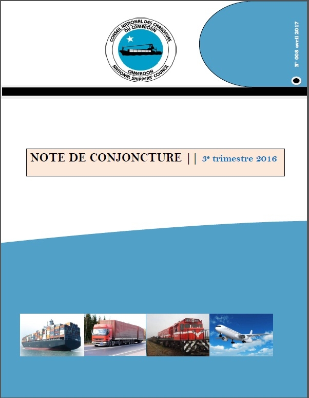 Note de Conjoncture 008, 3e Trimestre 2016