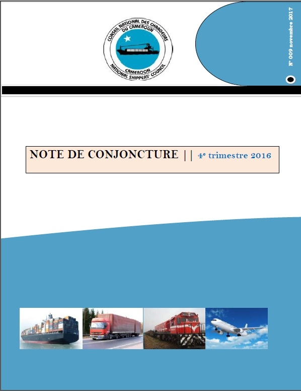 Note de Conjoncture 009, 4e trimestre 2016